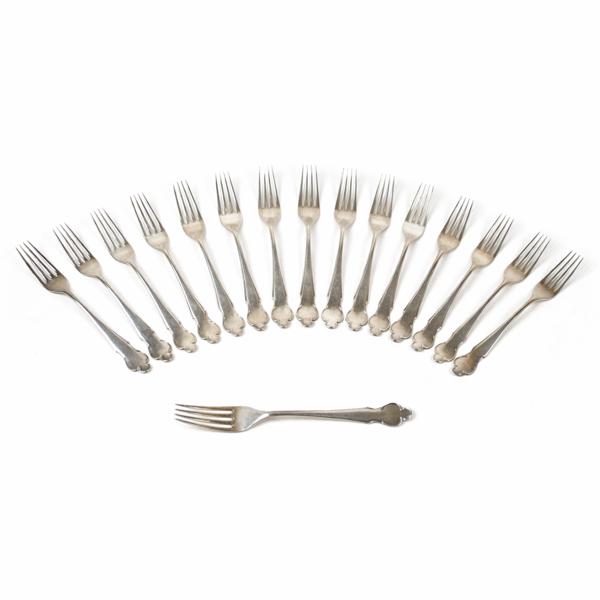 Gafflar i silver, 16st, "Disa", 1900-tal.