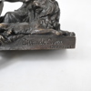 Skulpturer i brons, ett par, "Sittande Svea 1890-1963", 1900-tal.