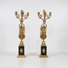 Kandelabrar, ett par, empire-stil, 18/1900-tal.