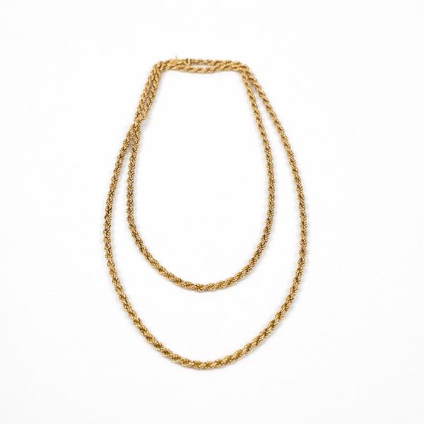 Halsband, cordell-länk, 18k guld.