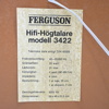 Högtalare, ett par, teak, modell "3422", Ferguson.