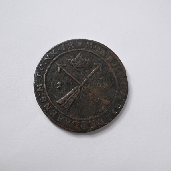 Mynt, 1 öre, Gustav II Adolf, Arboga, 1629.
