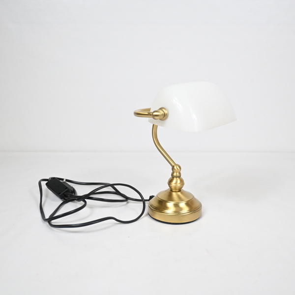 Bankirlampa, förgylld metall, 19/2000-tal.