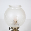 Fotogenlampa, Texa, mässing och glas, 1900-tal. 