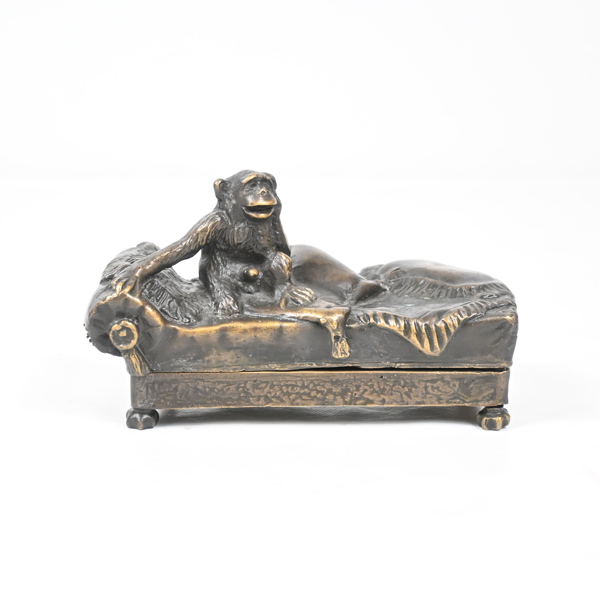 Franz Bergman (1909-1987), Efter, skulptur i brons, "Naughty Monkey", 1900-tal.