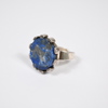 Karl-Erik Palmberg, ring i silver, med lapis.