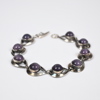 Hermann Siersbol, armband i silver, med ametister. 