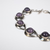 Hermann Siersbol, armband i silver, med ametister. 
