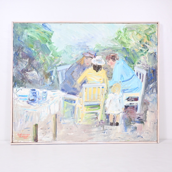 Åke Wickström (f. 1927), olja på duk, signerad och daterad.