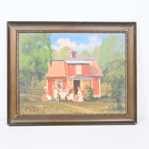 Bengt Tandberg (1874-1948), olja på pannå, signerad.