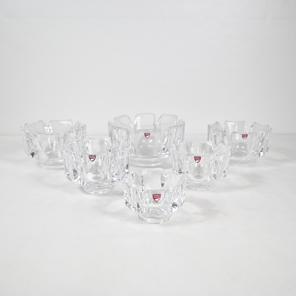 Lars Hellsten, skålar, 6st, "Corona", Orrefors. 