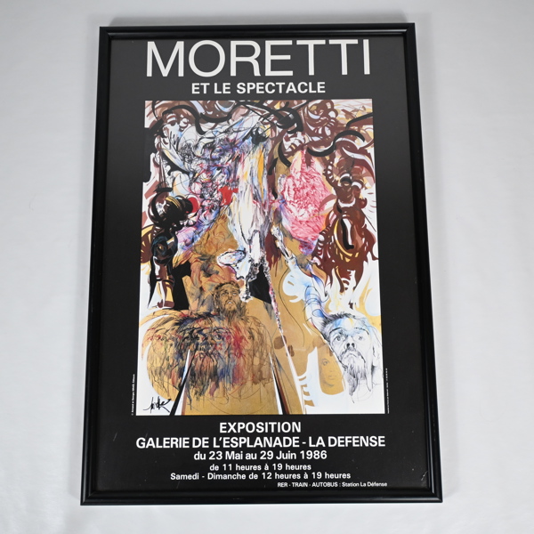 Affisch, "Moretti", 1980-tal.