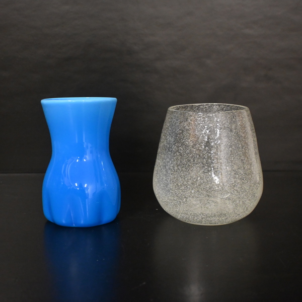 Erik Höglund, vaser, 2st, glas, Boda.