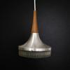 Taklampa, teak, 1960/70-tal.
