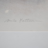 Anita Mattsson (1951-2024), färglitografi, Uppsala Domkyrka, signerad och numrerad.