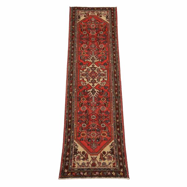 Gallerimatta, handknuten, Hamadan, Persien. 