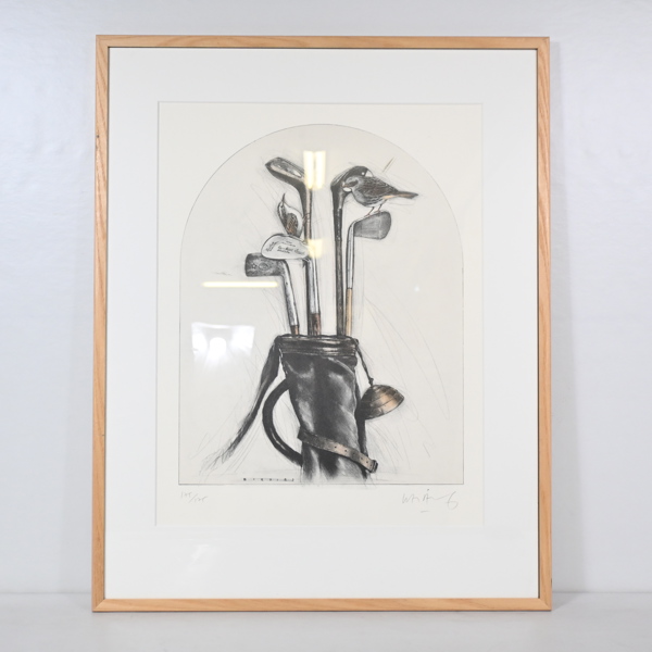 Lasse Åberg (f. 1940), färglitografi, signerad.