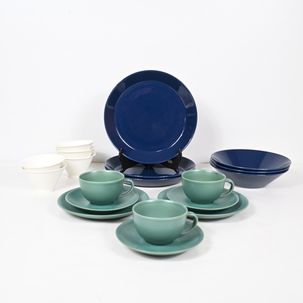 Matservisdelar, 13+6st, porslin, Arabia & Iittala. 