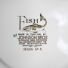 Fiskservis, 17 delar, porslin, "Fish", Johnson Bros, England.