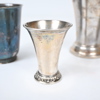 Bägare i silver, 4st, 830.