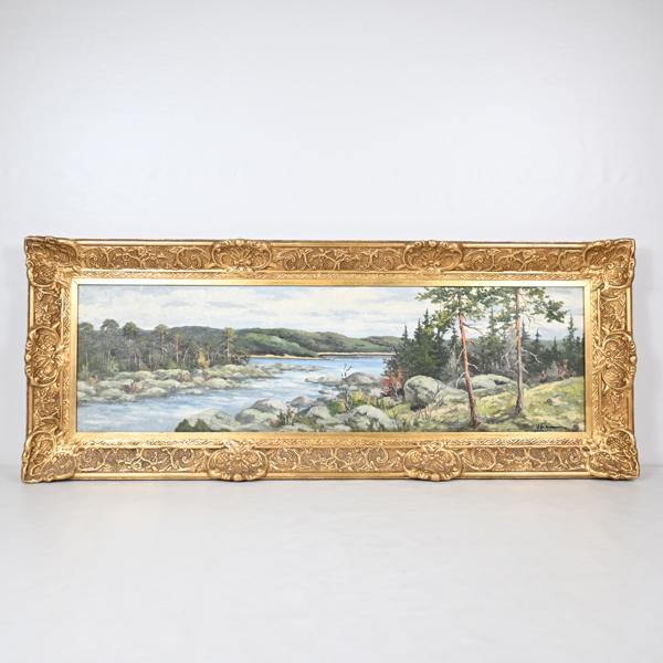 Oidentifierad konstnär, olja på duk, signerad.