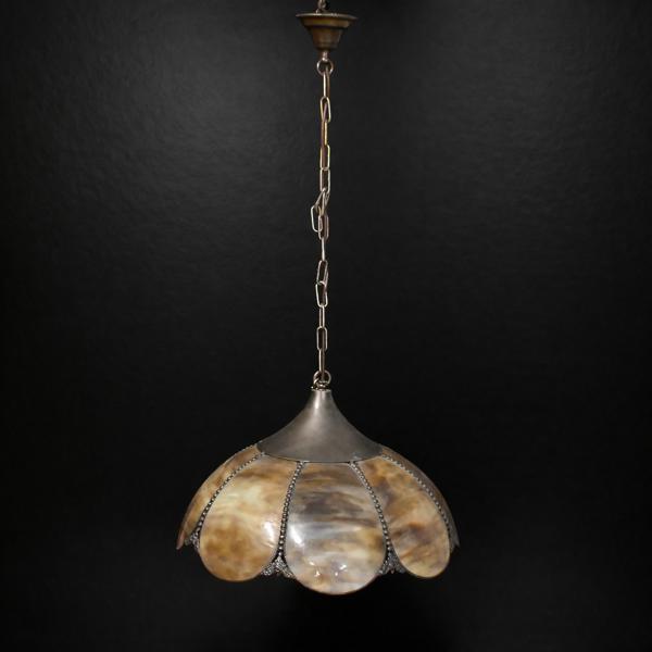 Taklampa, tiffany-stil, 1900-tal. 