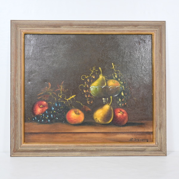 Oidentifierad konstnär, Blomsterstilleben, olja på duk, signerad.