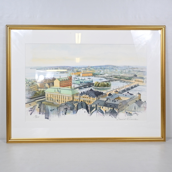 David Bracken (f. 1930), färglitografi, signerad och numrerad. 