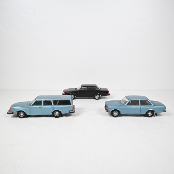 Modellbilar, 3st, Volvo, Finland.