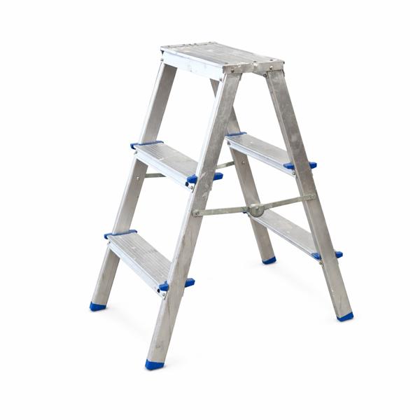 Trappstege, 3-steg, aluminium.