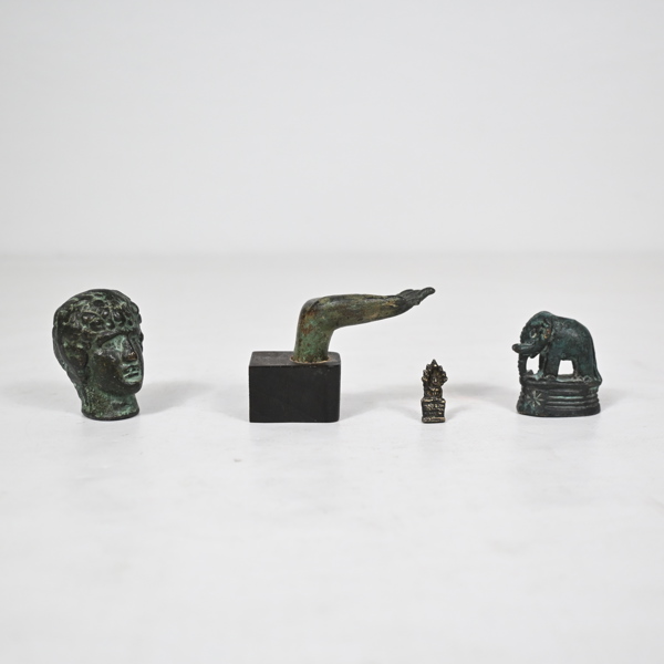 Skulpturer i brons, 4st. 