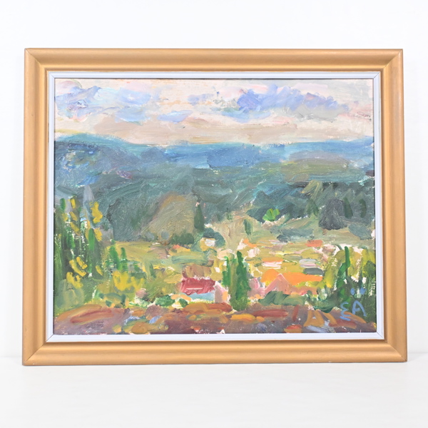 Erling Ärlingsson (1904-1983), "Fjell Mangskog", olja på duk, signerad.