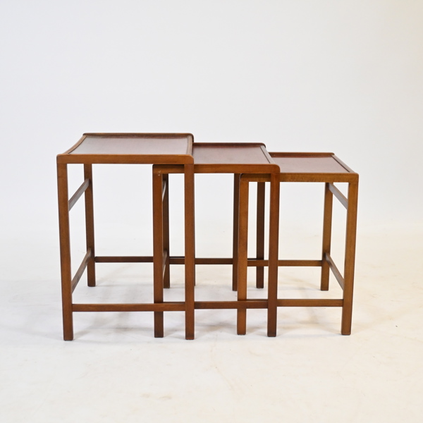 Satsbord, 3 delar, teak, 1960/70-tal.