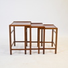 Satsbord, 3 delar, teak, 1960/70-tal.