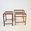Satsbord, 3 delar, teak, 1960/70-tal.