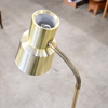 Golvlampa, gulmetall, EWÅ, 1960/70-tal. 