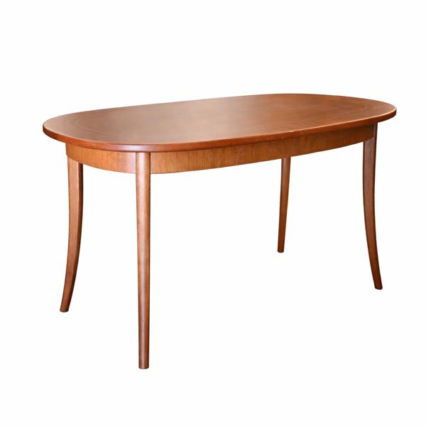 Soffbord, teak med intarsia, 1900-talets andra hälft.