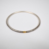 Suzanne Färnet, armring, sterlingsilver med detalj i 18k guld.