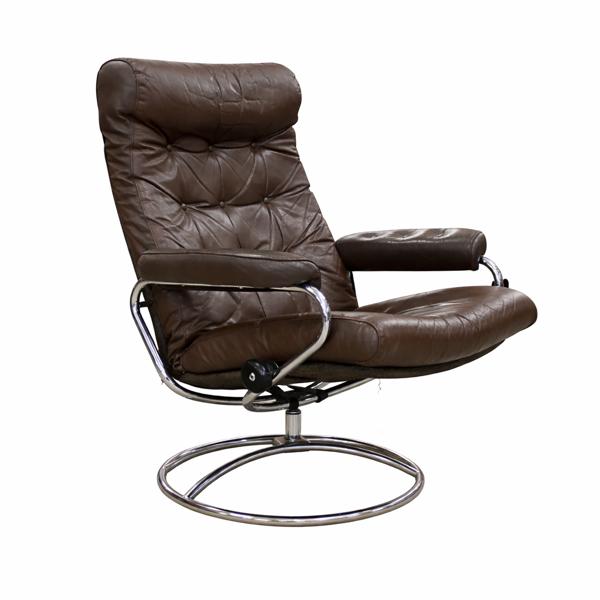 Fåtölj, "Stressless", Ekornes, Norge, 1900-talets andra hälft.