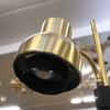 Golvlampa, gulmetall, sent 1900-tal.