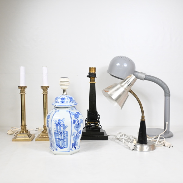 Belysning, 6 delar, 1900-tal. 