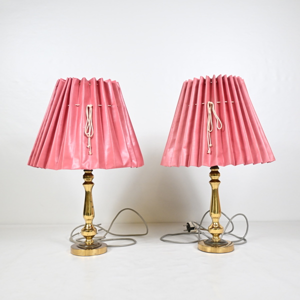 Bordslampor, ett par, modell "6367" Boréns, Borås. 