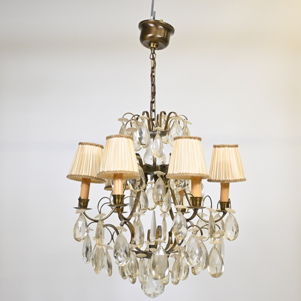 Ljuskrona, barockstil, 1950-tal.