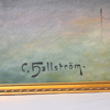 Carl Hallström (1850-1929), Landskap med vatten, olja på duk, signerad.