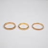 Ringar i 18k guld, 3st.