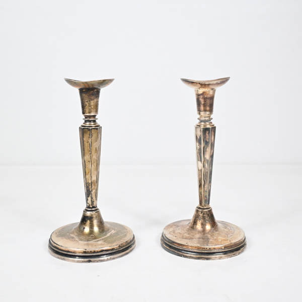 Ljusstakar ett par, silver, 830.