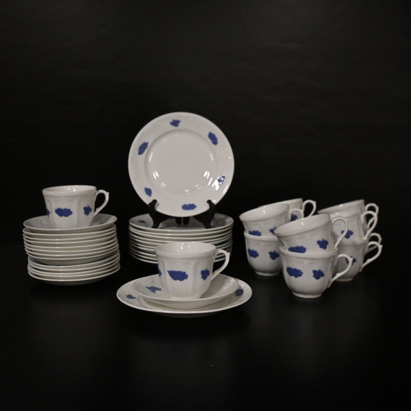 Kaffeservis, 38 delar, porslin, "Blå Blom", Gustavsberg.