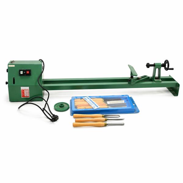 Träsvarv, G-1000, samt svarvjärn.