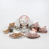 Parti kaffeservisdelar, porslin, orientaliskt. 