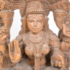 Skulptur föreställande Lakshmi, trä, 1900-tal.